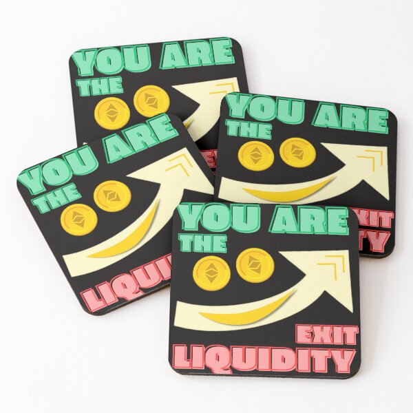 Item preview, You are the exit liquidity funny crypto tee designed and sold by Oommen Studio .