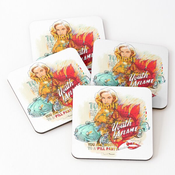Item preview, Tonight Party – Retro Pop Art Illustration designed and sold by Matalobos /  Retro Art & Classic Machines.