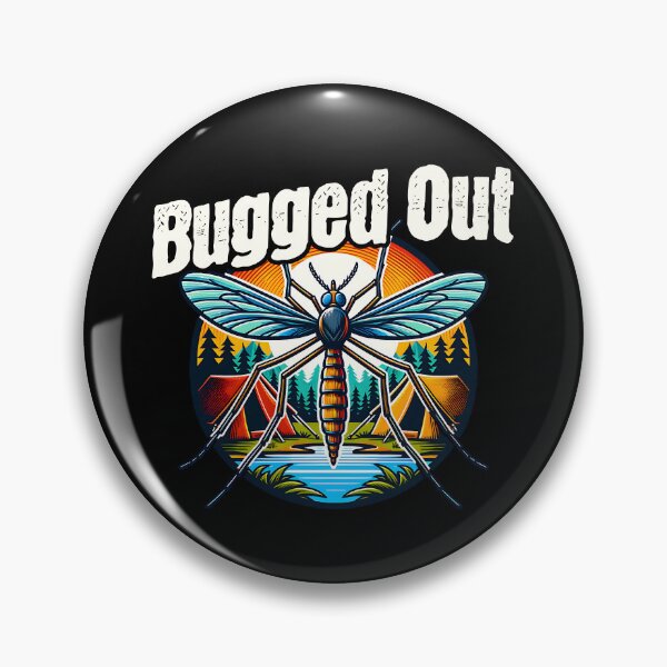 Item preview, Bugged Out | Funny Mosquito Cartoon Camping Humor designed and sold by KZbubble.