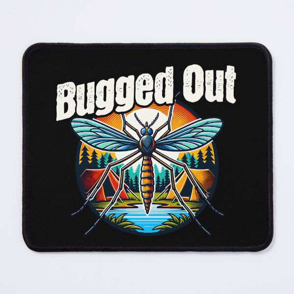 Item preview, Bugged Out | Funny Mosquito Cartoon Camping Humor designed and sold by KZbubble.