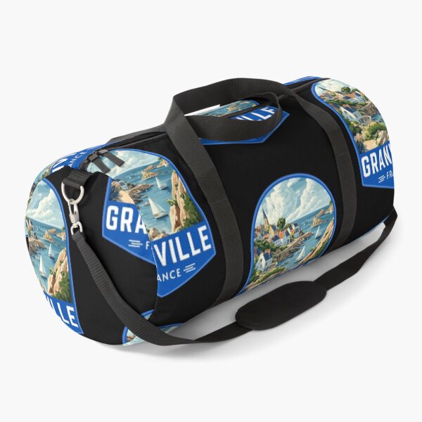 Item preview, Granville in Normandy, France Vintage Travel Art Badge designed and sold by MaateoDesign.