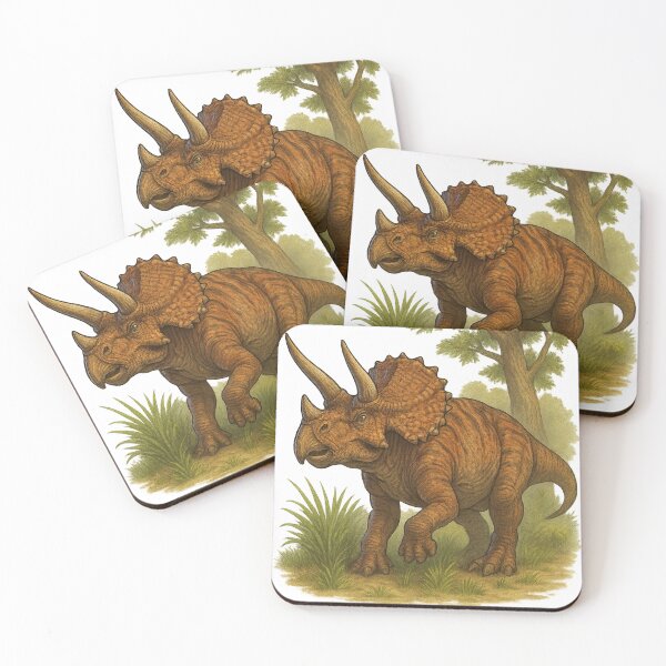 Item preview, Majestic Triceratops in Lush Prehistoric Forest designed and sold by Mateusz Olczyk.
