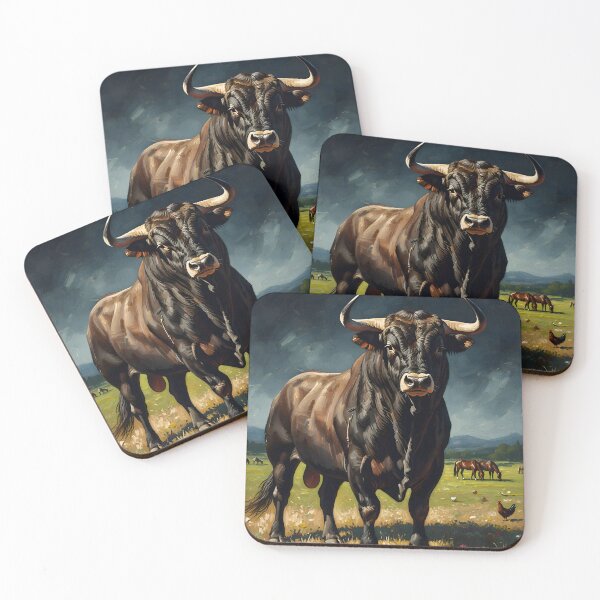 Item preview, Majestic Bull & Countryside Serenity - Scythianshead design  designed and sold by Scythianshead .
