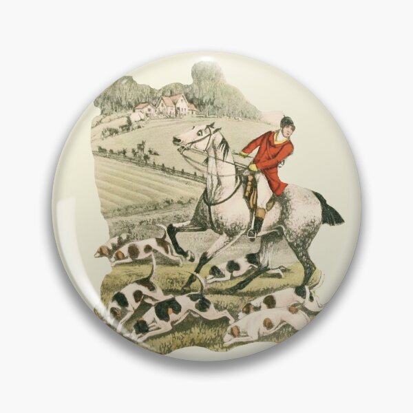 Item preview, Vintage English Country Hunting Horse Riders and Hounds  designed and sold by tanjica.