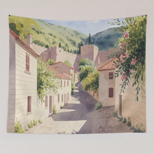 Item preview, Ston, Pelješac Peninsula: Sunlit Late Spring Morning designed and sold by LSVart.
