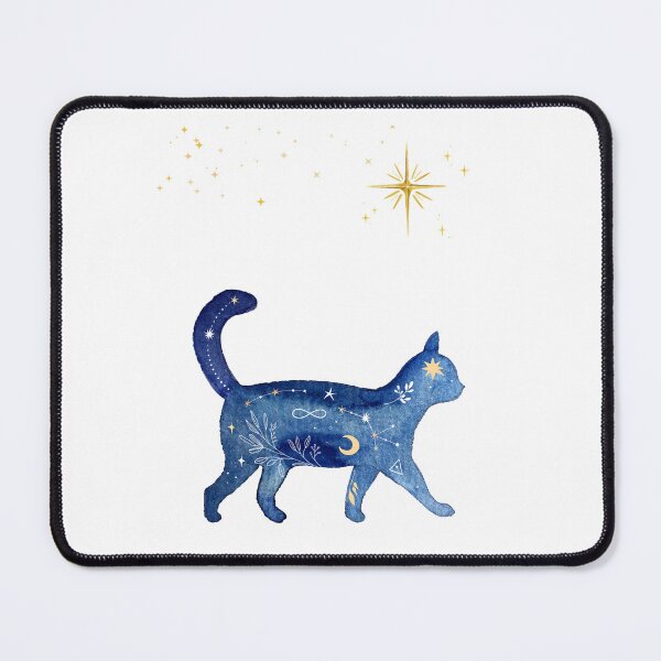 Item preview, Dreamwalker Cat Under the Stars designed and sold by Softglow-Studio.