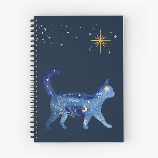 Item preview, Dreamwalker Cat Under the Stars designed and sold by Softglow-Studio.