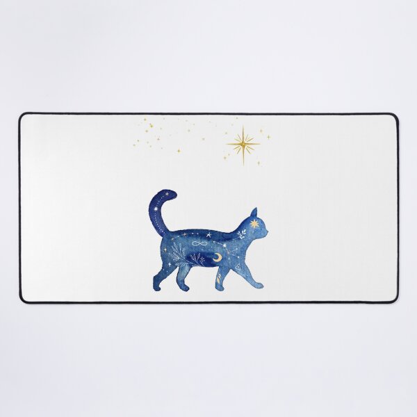 Item preview, Dreamwalker Cat Under the Stars designed and sold by Softglow-Studio.