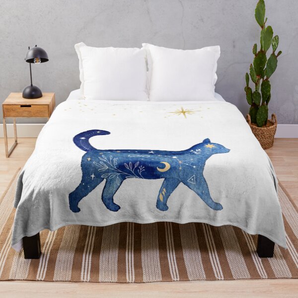 Item preview, Dreamwalker Cat Under the Stars designed and sold by Softglow-Studio.