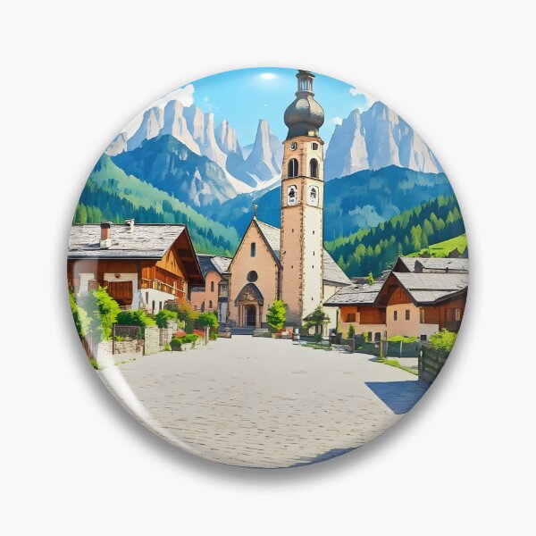 Item preview, Castelrotto (Kastelruth), South Tyrol: Bright Late Spring Morning designed and sold by LSVart.