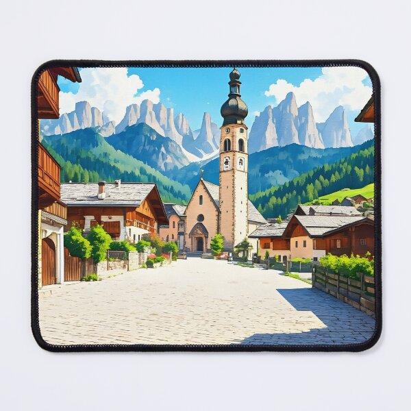 Item preview, Castelrotto (Kastelruth), South Tyrol: Bright Late Spring Morning designed and sold by LSVart.