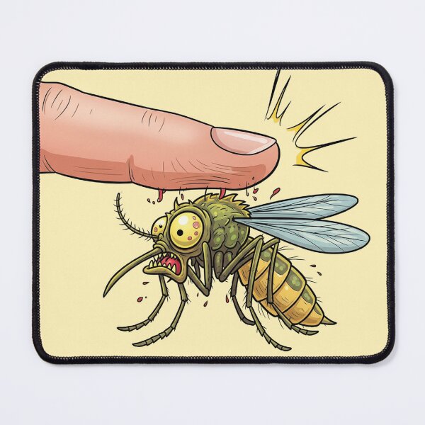Item preview, Funny Mosquito Smash – Hilarious Cartoon Insect Attack Artwork designed and sold by Just Meaningful.