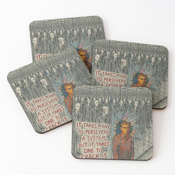 Item preview, Crack the System – Powerful Anti-Conformity Resistance Art designed and sold by weirdfishes123.