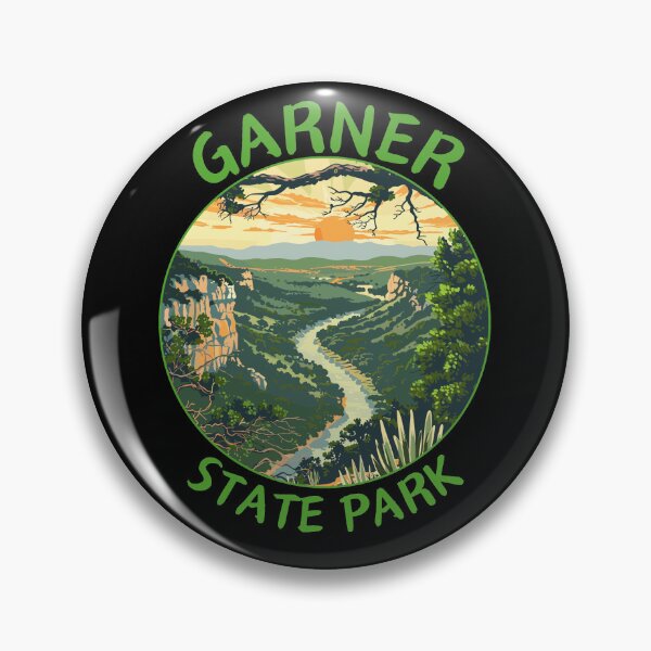 Item preview, Garner State Park in Texas, USA Retro Travel Art Circle Emblem designed and sold by MaateoDesign.