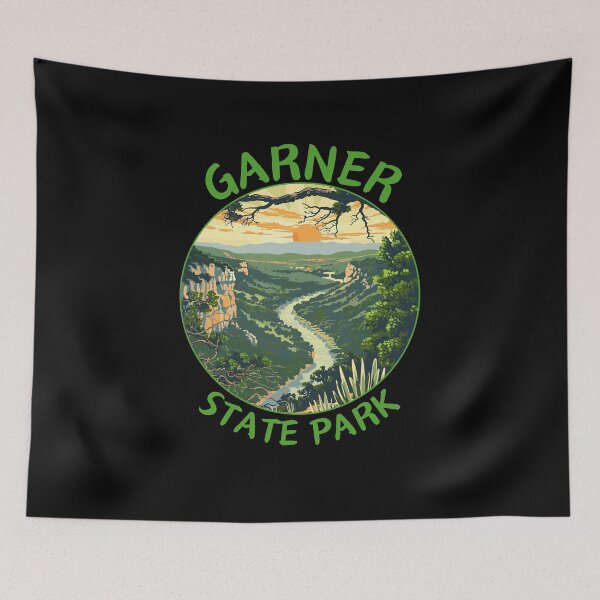 Item preview, Garner State Park in Texas, USA Retro Travel Art Circle Emblem designed and sold by MaateoDesign.