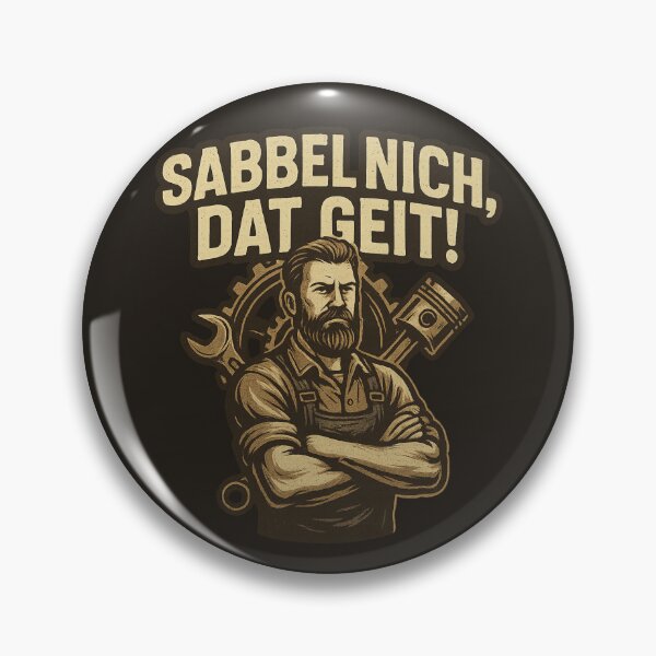 Artikelvorschau, Sabbel Nich Dat Geit – norddeutscher Mechaniker-Sprichwort im Vintage-Design entworfen und verkauft von Kampendesigns.