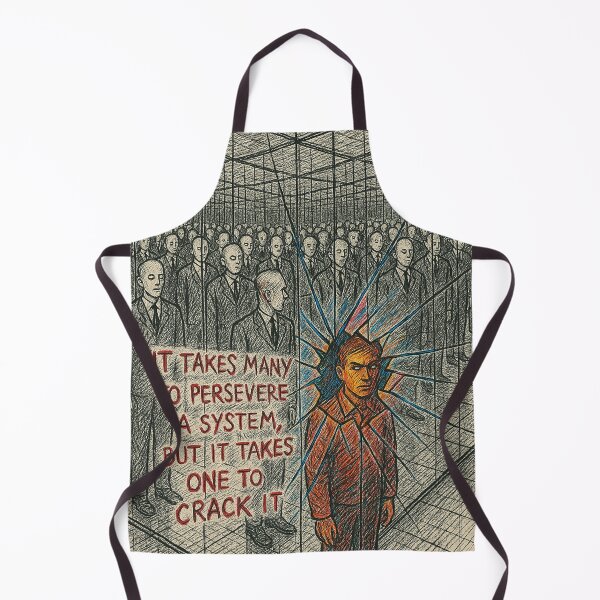 Item preview, Crack the System – Powerful Anti-Conformity Resistance Art designed and sold by weirdfishes123.