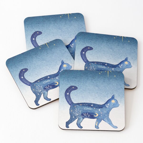 Item preview, Starlit Whispers - The Mooncat’s Journey designed and sold by Softglow-Studio.