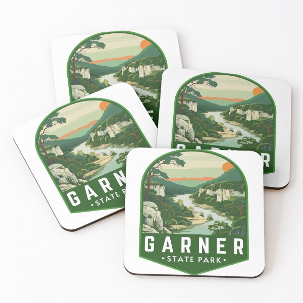 Item preview, Garner State Park in Texas, USA Vintage Travel Art Badge designed and sold by MaateoDesign.