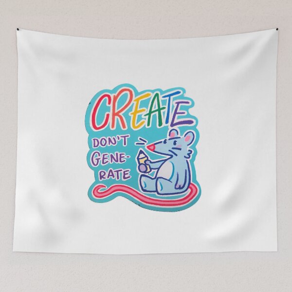 Item preview, CREATE DON'T GENERATE MOUSE | Anti-AI  designed and sold by 3005Garments.