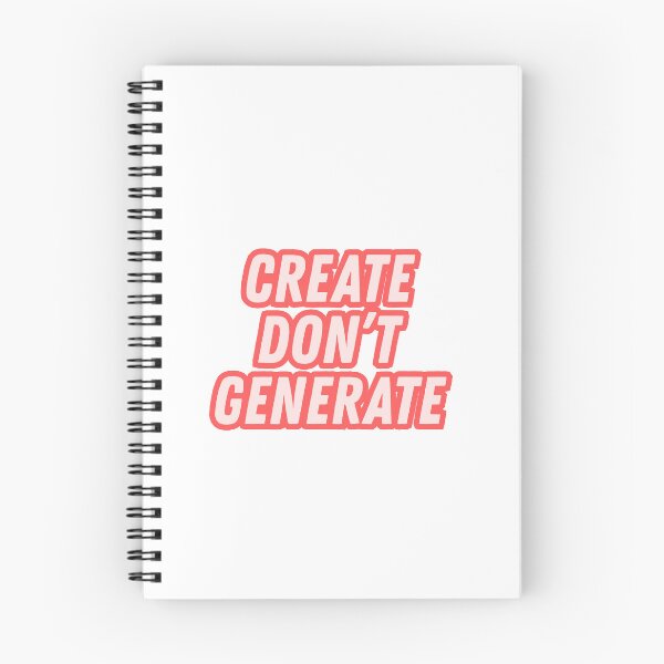 Item preview, CREATE DON'T GENERATE RED | Anti-AI  designed and sold by 3005Garments.
