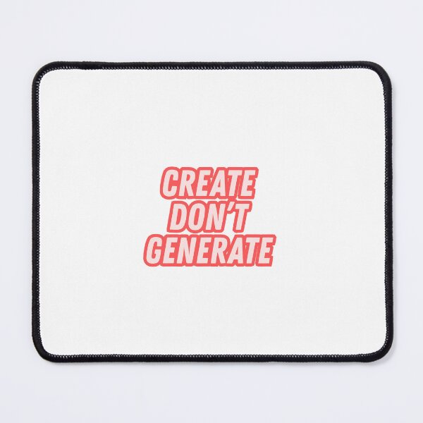 Item preview, CREATE DON'T GENERATE RED | Anti-AI designed and sold by 3005Garments.