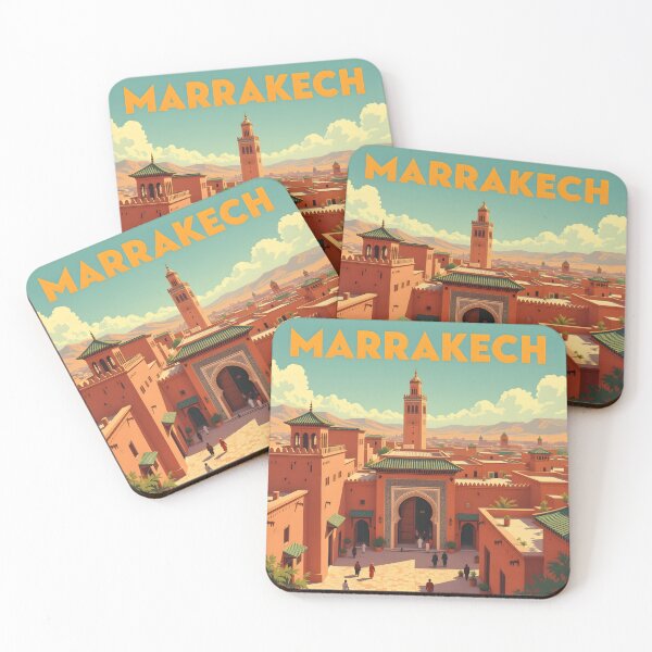 Item preview, Marrakech: Vintage-Style Painterly Travel Poster designed and sold by LSVart.
