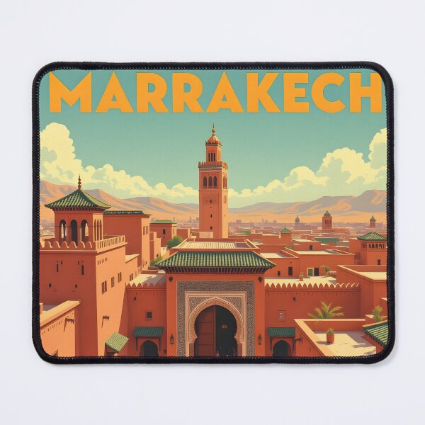 Item preview, Marrakech: Vintage-Style Painterly Travel Poster designed and sold by LSVart.