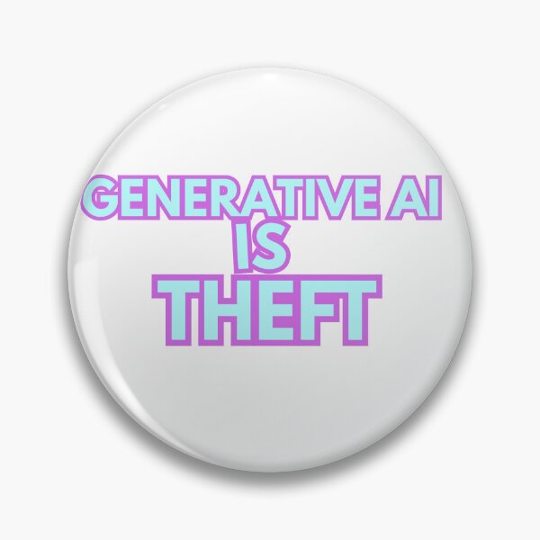 Item preview, GENERATIVE AI IS THEFT | Anti-AI  designed and sold by 3005Garments.