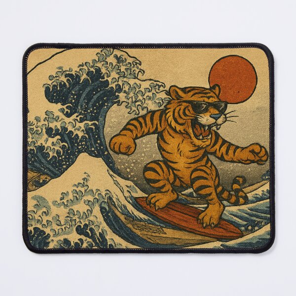 Item preview, Great Waves and the Tiger designed and sold by LevelUpLab.