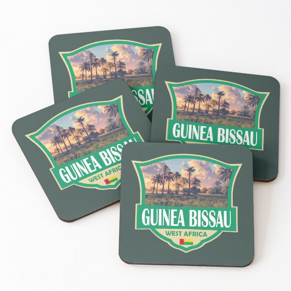 Item preview, Guinea Bissau Illustration Retro Badge designed and sold by KrisSidDesigns.