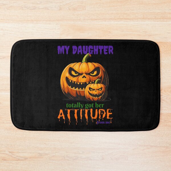 Item preview, Funny Pumpkin Sarcastic Mom Dad Quote Meme My Daughter Got Her Attitude From Me Adult Humor Halloween Party Pumpkin Head  designed and sold by Zayavca.