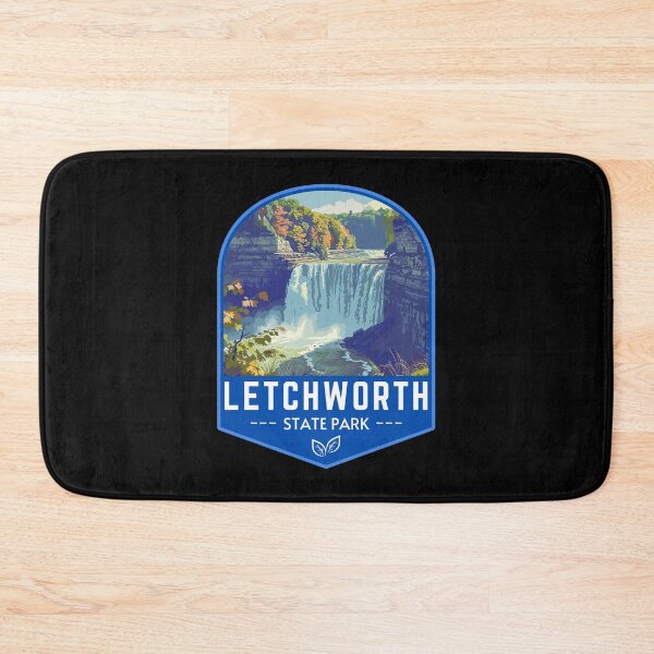 Item preview, Letchworth State Park in New York, USA Vintage Travel Art Badge designed and sold by MaateoDesign.