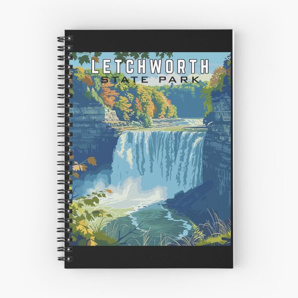 Item preview, Letchworth State Park in New York, USA Vintage Art Travel Landscape designed and sold by MaateoDesign.