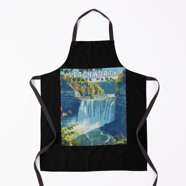 Item preview, Letchworth State Park in New York, USA Vintage Art Travel Landscape designed and sold by MaateoDesign.