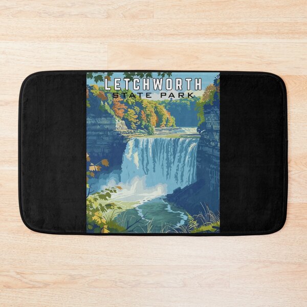 Item preview, Letchworth State Park in New York, USA Vintage Art Travel Landscape designed and sold by MaateoDesign.