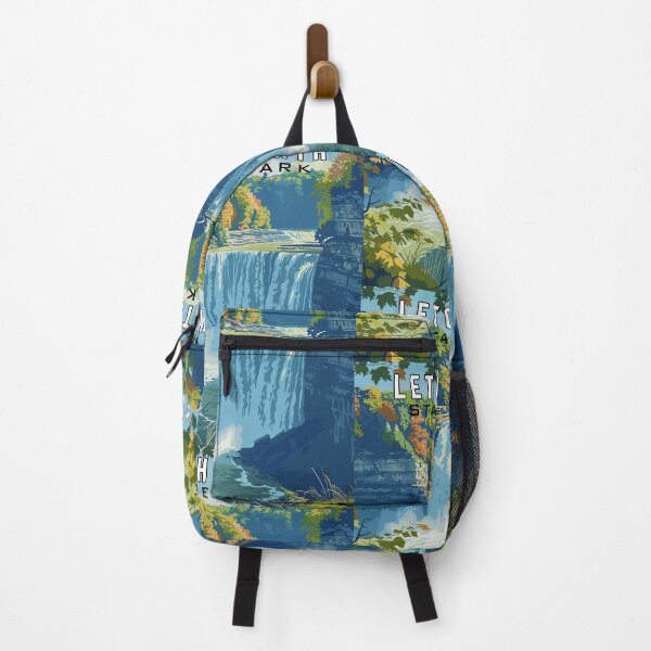 Item preview, Letchworth State Park in New York, USA Vintage Art Travel Landscape designed and sold by MaateoDesign.