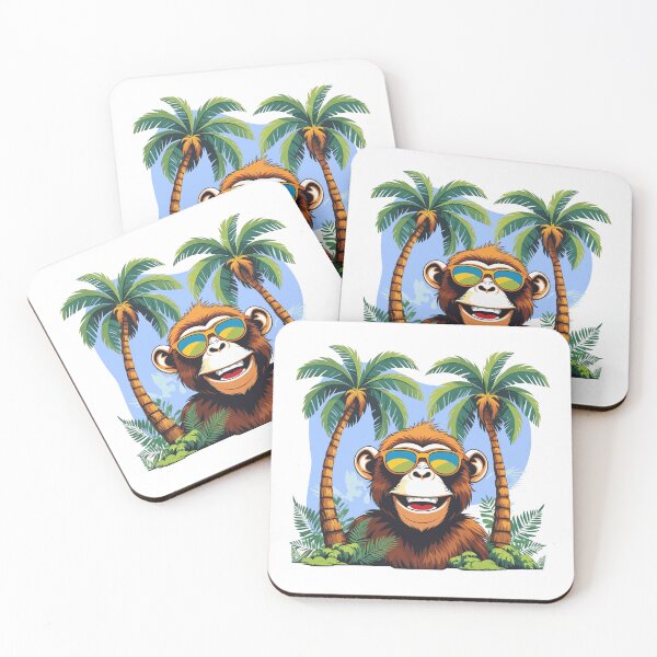 Item preview, Hawaiian monkey smiling  designed and sold by Shoptharinz.