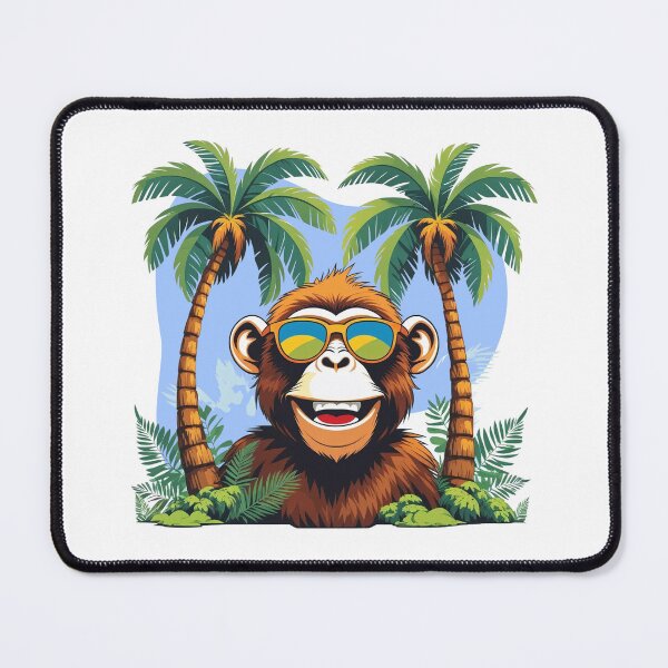 Item preview, Hawaiian monkey smiling designed and sold by Shoptharinz.