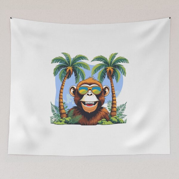 Item preview, Hawaiian monkey smiling  designed and sold by Shoptharinz.