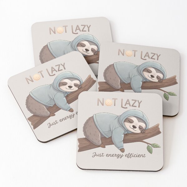 Item preview, Cozy Sloth Nap – Not Lazy, Just Efficient designed and sold by Mintloop-Studio.