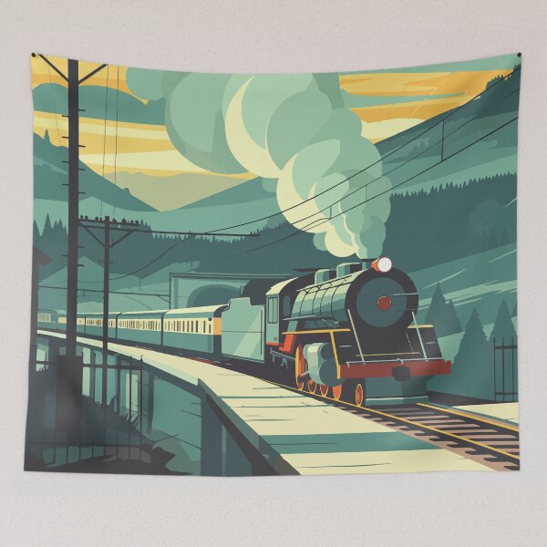 Item preview, TICKET TO RIDE - Poster Inspired by Ticket to Ride / Retro Board Game Poster / Wall Art Print / Fantasy, Board Game, RPG, DnD / Home Decor Gift Idea designed and sold by RoleplayRealm.