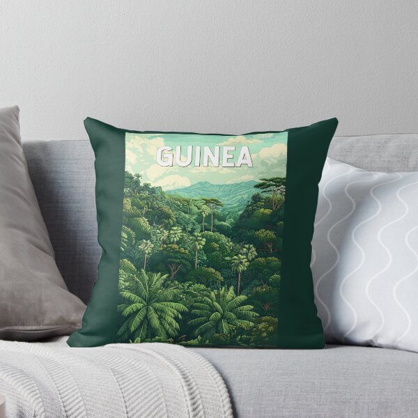 Item preview, Guinea Illustration Travel Art Vintage designed and sold by KrisSidDesigns.