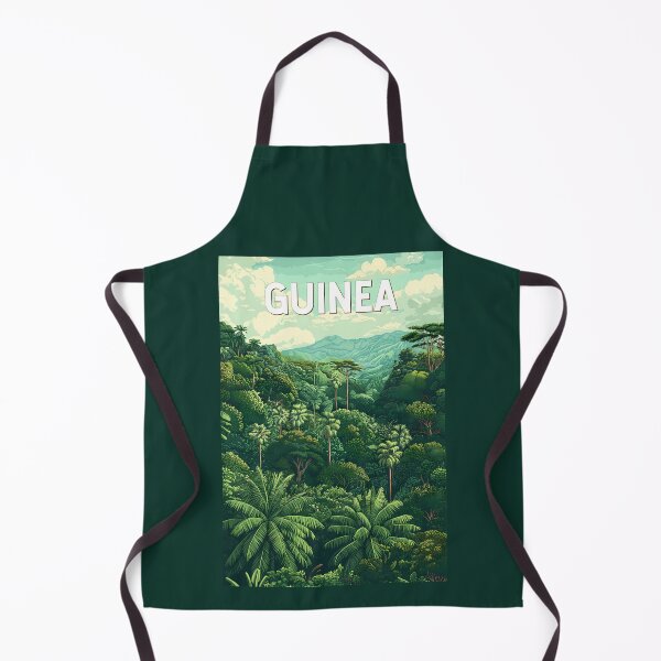 Item preview, Guinea Illustration Travel Art Vintage designed and sold by KrisSidDesigns.