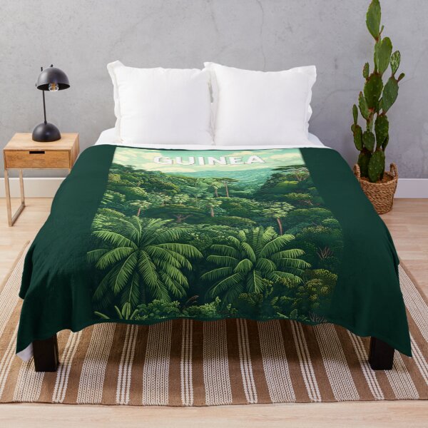 Item preview, Guinea Illustration Travel Art Vintage designed and sold by KrisSidDesigns.