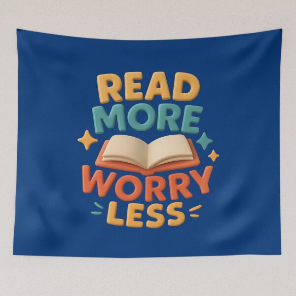 Item preview, Read More Worry Less designed and sold by DopamineBee.