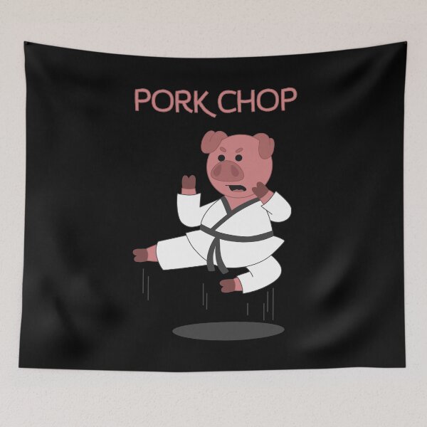Item preview, Porkchop Karate - Martial Arts Pig designed and sold by fatamyfan1.