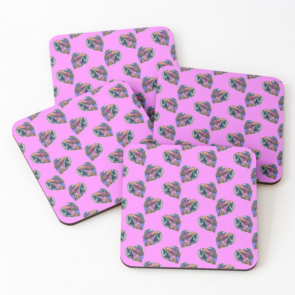 Item preview, Heart Paperweights-Pink designed and sold by deblevart.
