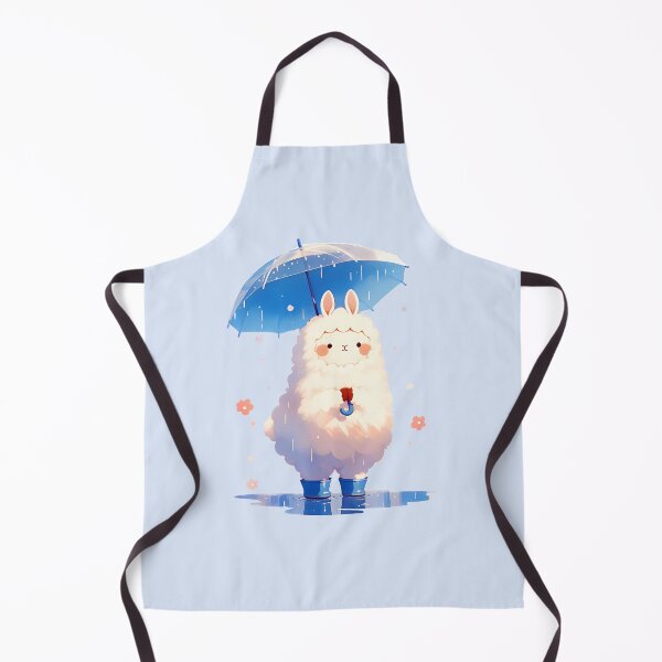 Item preview, Cute Llama in the rain designed and sold by WoollenLlama.