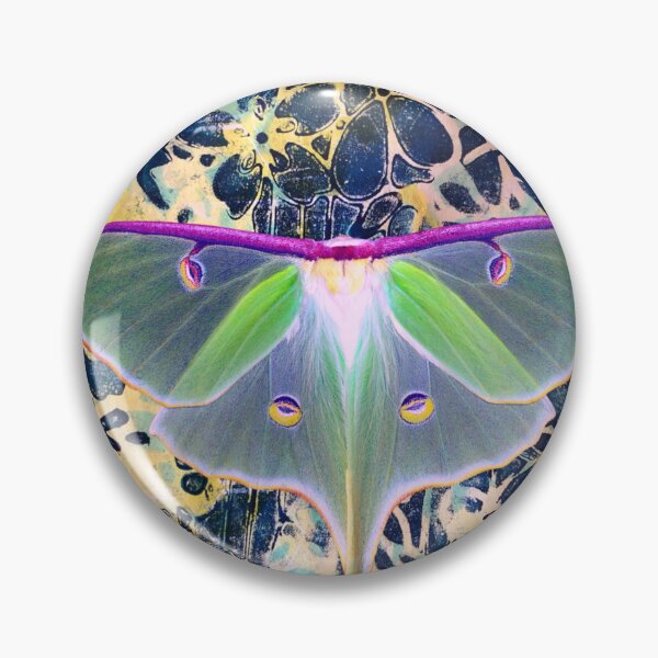 Item preview, Luna Moth Over Moon designed and sold by DoeRunStudio.